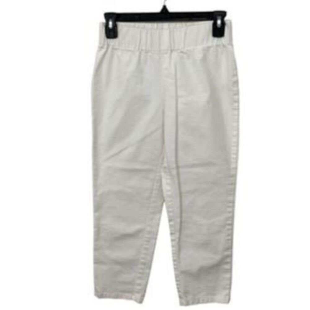Soft Surroundings Women's Metro Denim Capri Pull-On Jeans White‎ Denim XS Petite